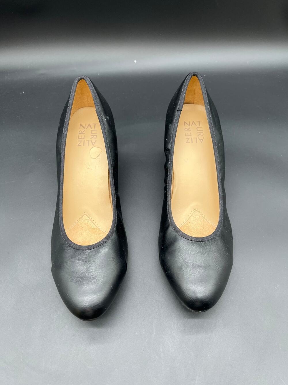 Naturalizer Shoes Womens 9M Naomi Pump Black Leather Comfort #120